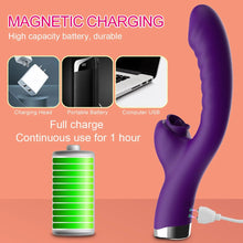 Load image into Gallery viewer, Vibrator For Women 2 In 1 Licking Machine Clitoris Stimulator G-Spot Powerful Vibro Dildo Wand Female Clit Sucker Adult Sex Toys
