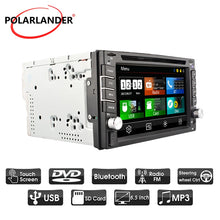 Load image into Gallery viewer, MP5 Player 2 Din Radio Cassette Player 7&quot; Remote Control Car Radio DVD/CD Bluetooth Touch Screen USB/SD/AUX Stereo Autoradio
