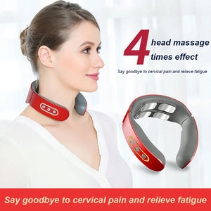 6 Mode, 9 Levels Adjustable Cervical Massager for Neck and Shoulder Relief"